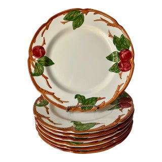 Vintage Franciscan Apple Dinner Plates-Made in USA-Set 6 For Sale