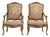 Pair of Louis XV Giltwood Armchairs with Tapestry Upholstery, Rococo Style, France, 19th Century For Sale