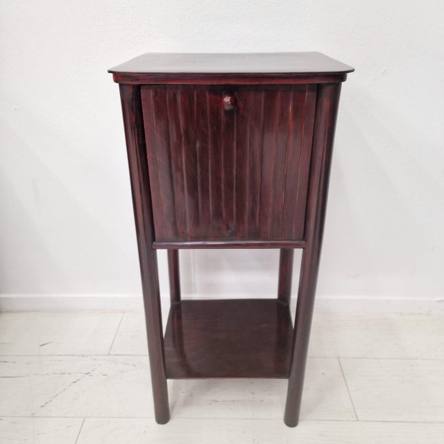 An elegant Viennese Secession cabinet table by Jacob & Josef Kohn, Vienna, circa 1904, attributed to model no. 60 and...