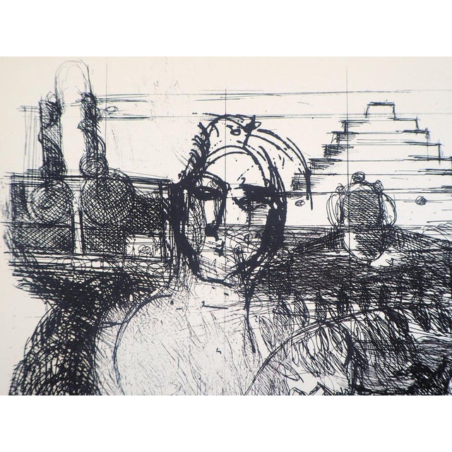 Modern Bernard Dufour, Shéhérazade, 1962, Original Etching For Sale - Image 3 of 6