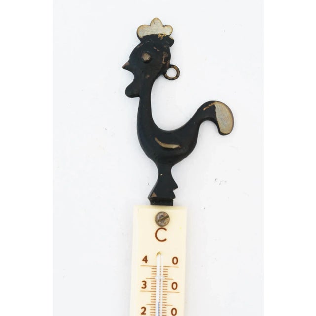 Mid-Century Modern Vintage Wall Thermometer by Walter Bosse for Herta Baller, 1950s For Sale - Image 3 of 5