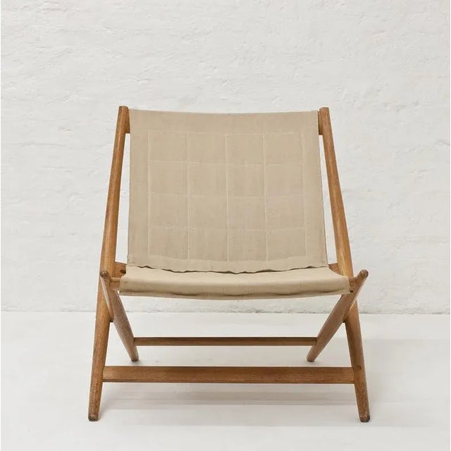 Vintage Folding Chair by Johan Hagen for I. Christiansen