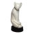 "The Essence of Yin" Mid Century Cat Sculpture by Li Yin Sleek Animal Design For Sale