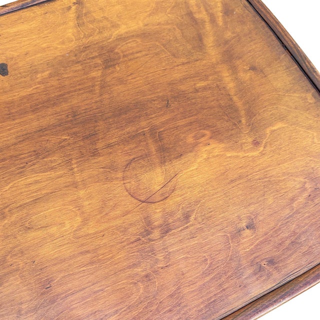 Brown Early 20th Century Art Nouveau Bent Oak Side Table by Mundus Thonet For Sale - Image 8 of 9