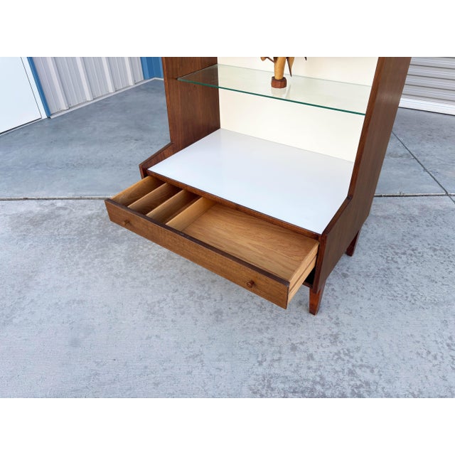 1960s Mid Century Walnut Bookcase by Kipp Stewart, Attributed For Sale - Image 9 of 13