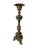 Metal Antique Brass Gothic Church Candlestick – Chapel/Monastery Altar Candle Holder With Lion Paw Feet For Sale - Image 7 of 7