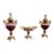 Louis XV Style Porcelain Garniture Set With Decorative Centerpiece & Matching Floral Vases – 3 Pieces For Sale