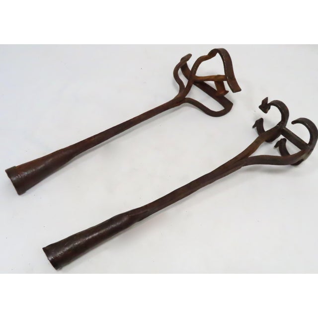 Authentic Wrought Iron Cattle Ranch Branding Irons a Pair Chairish