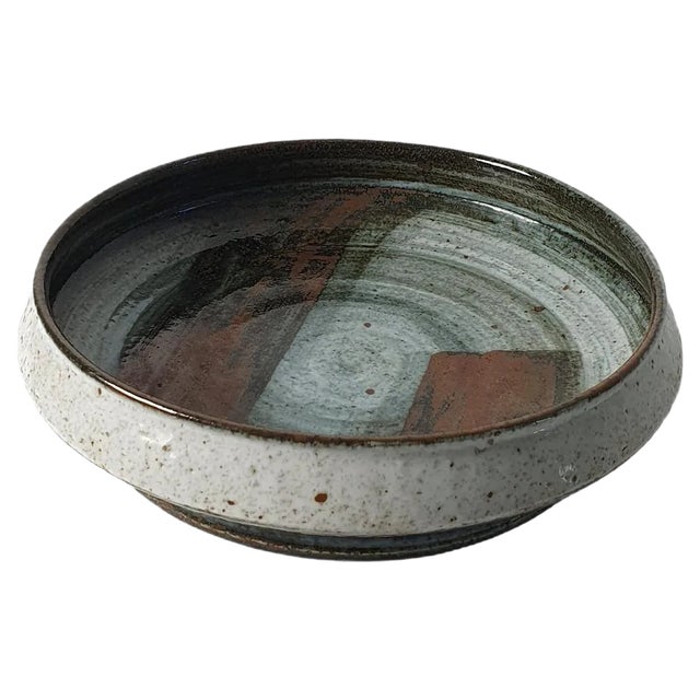 Mid-Century Brutalist Ceramic Bowl by Drejargruppen for Rörstrand, Sweden For Sale