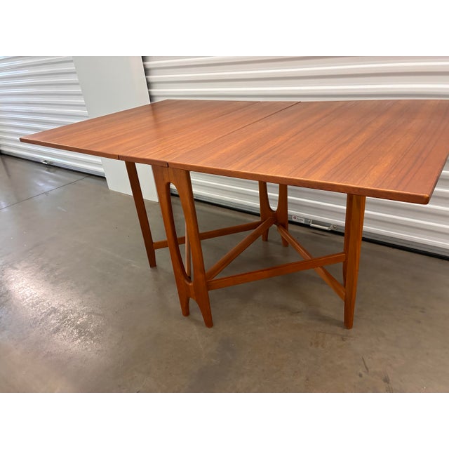 Mid-Century Modern Mid Century 1960's Bendt Winge Teak Dining Table Norway For Sale - Image 3 of 12