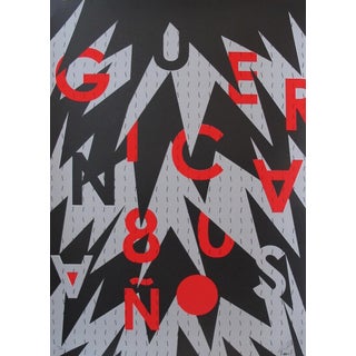 2017 Cuban Silkscreen, Guernica Typographic Poster For Sale