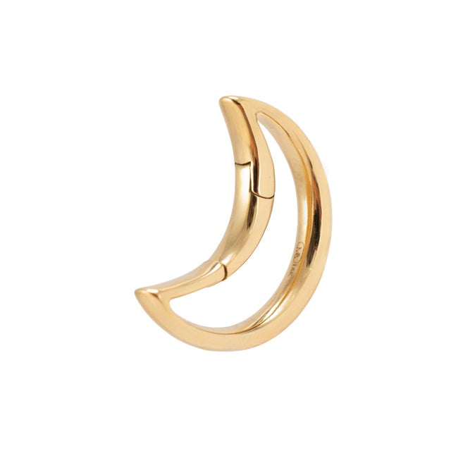 Brand: Marla Aaron Gender: Unisex Metal Type: 18K Yellow Gold Length: 1.00 inches Width: 11.50 mm Weight: 7.52 grams MARLA...