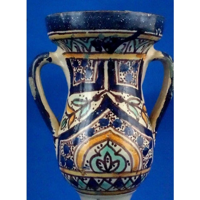 20th Century Ceramic Amphora Vase by Fratelli Kharraz, Tunisia, 1920s For Sale - Image 14 of 18