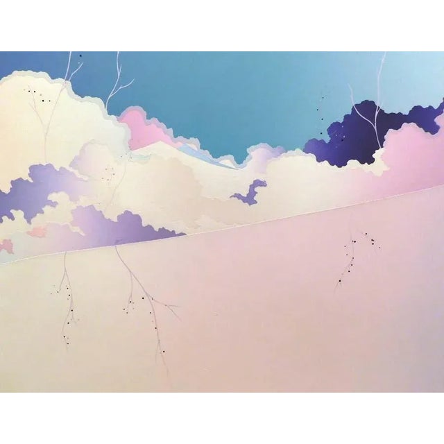 Impressionist Valentine "Cloud Song" Signed Numbered Serigraph Pastel Landscape For Sale - Image 3 of 4