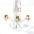Mid-Century Modern Pair of Mid-Century Crystal & Brass Amorphic 4 Arm Candelabra Signed Schneider For Sale - Image 3 of 13