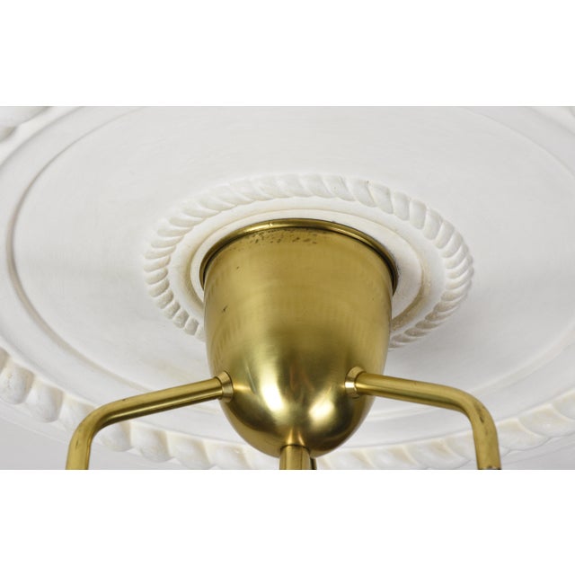 3-Light Pendant by Bent Karlby for Lyfa, Denmark, 1950s For Sale - Image 15 of 16