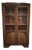 Vintage Art Deco French Beech Display Cabinet with Glass Door, 1930 For Sale