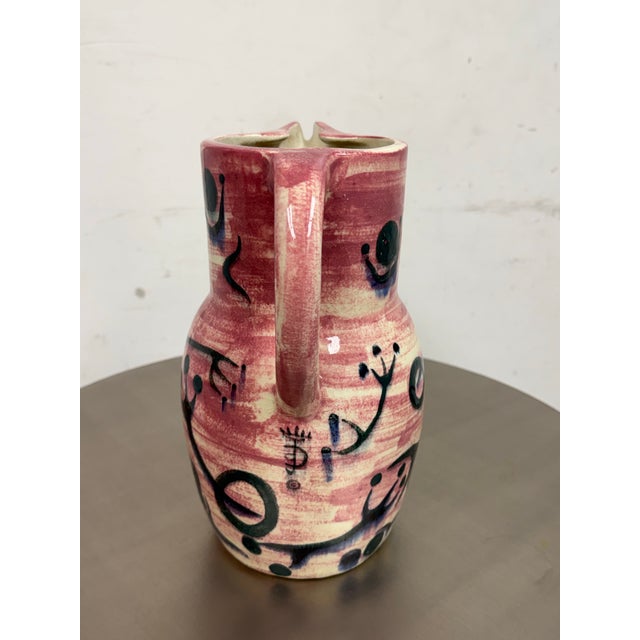 Contemporary Julio De Diego for Stonelain Pottery Pitcher For Sale - Image 3 of 12