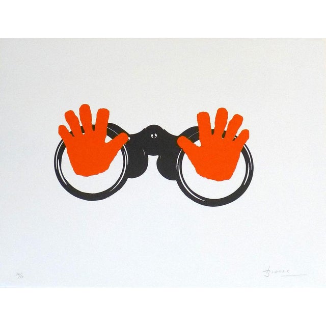 Joan Brossa, Poema Visual 16, 1989, Lithograph For Sale - Image 4 of 4