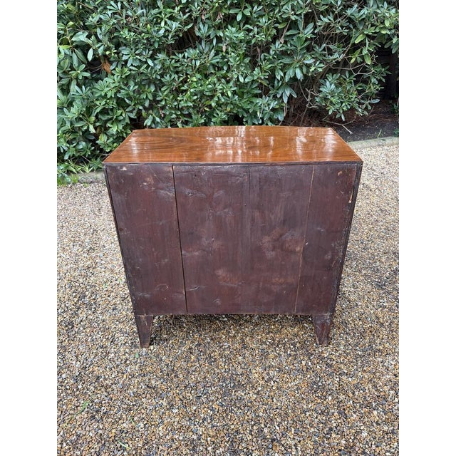 Antique Georgian Mahogany Bow Fronted Chest of Drawers, 1820 For Sale - Image 11 of 12