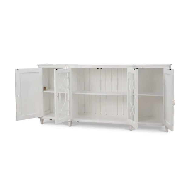 Mid-Century Modern Mid Century Credenza - True White Finish For Sale - Image 3 of 8