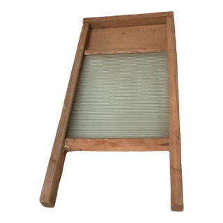 Vintage Glass Rub Board From the National Washboard Company For Sale