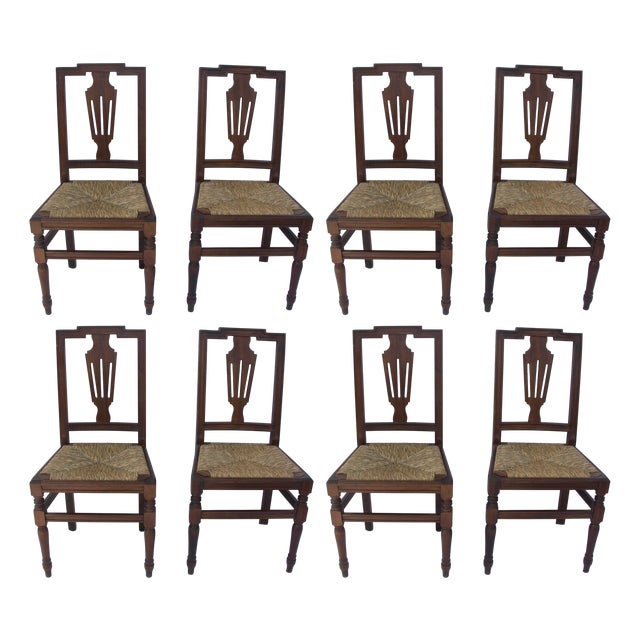 Louis XVI Chairs, Late 1700s, Set of 8 For Sale