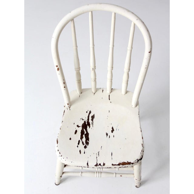 Vintage Painted Windsor Bow Back Chair For Sale - Image 11 of 16
