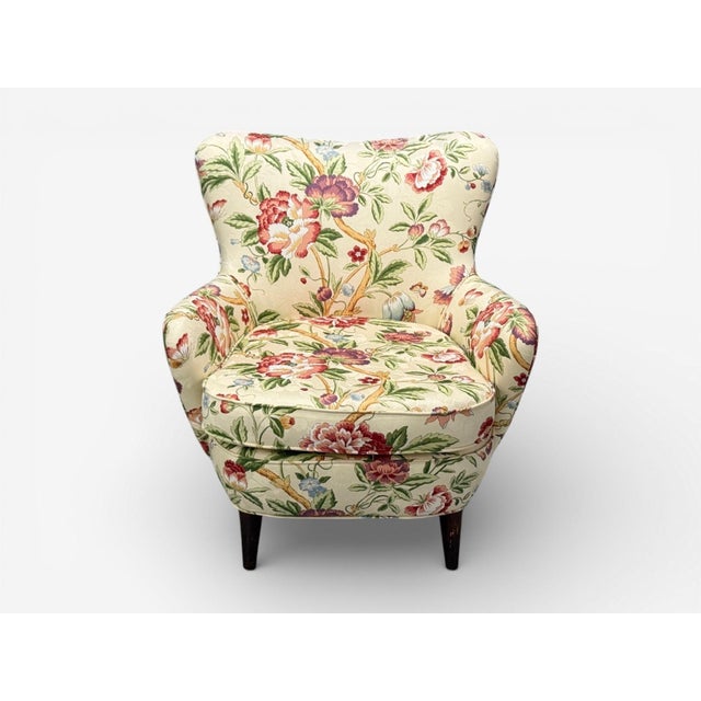 Brown Ernst Schwadron Style, Mahogany, Fabric, Organic Lounge Chairs, Usa, 1960s For Sale - Image 8 of 11