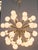 Fabio Ltd 21st Century Nova Polished Brass Matte White Murano Sputnik Chandelier by Fabio LTD For Sale - Image 4 of 6