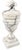 Beautiful vintage marble urn lamp with carved detailing and natural gray veining throughout. Has a timeless neoclassical...