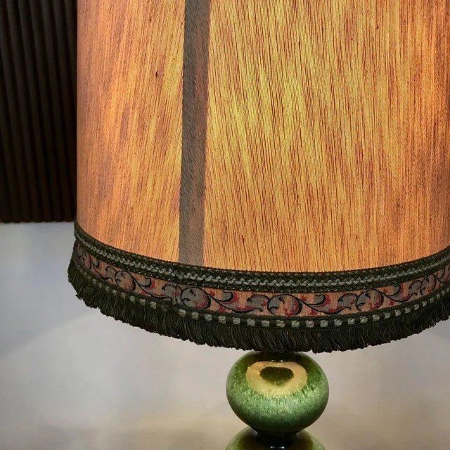 Mid-Century Modern German Large Ceramic Table Lamp from Kaiser Leuchten, 1960s For Sale - Image 3 of 17