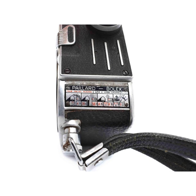 Black Mid 20th Century Bolex Paillard E8 Roll Film Movie Camera Made in Switzerland For Sale - Image 8 of 12