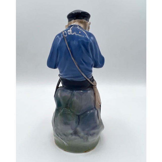 1960s 1960s Royal Copenhagen Porcelain Figure No. 905 Boy Whittling For Sale - Image 5 of 7