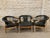 Animal Skin 1980s Vintage Horseshoe Chairs - Set of 3 For Sale - Image 7 of 9