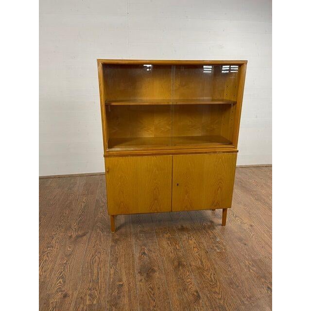 Gold Bookcase from Drevo Unia Zilina, 1970s For Sale - Image 8 of 8