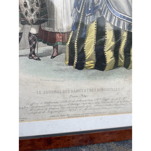 Jules David, Fashion Illustration from the Journal des Dames et des Demoiselles, Engraving For Sale - Image 5 of 7