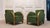 Vintage Green Velvet Lounge Chairs with Wooden Arm Overlays, Sweden, 1930, Set of 2 For Sale - Image 15 of 15