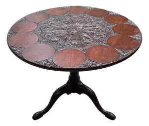 19th Century English Mahogany Supper Table