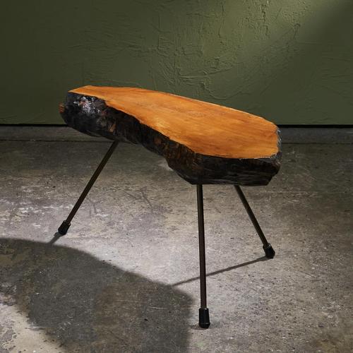 Tripod Wooden Coffee Table in the manner of Carl Aubock, Austria For Sale - Image 12 of 12