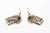 Vintage Elsa Schiaparelli Faceted Topaz Crystal Glass Clip on Earrings, 1940's For Sale In Miami - Image 6 of 8