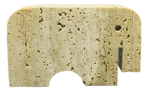 Travertine Elephant Sculpture by Enzo Mari for F.lli Mannelli, 1970s