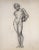 Neoclassical Vintage Neoclassical Drawing of a Male Nude Greco Roman Statue by William B Pattengill 1933 For Sale - Image 3 of 8