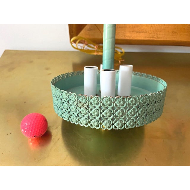 Turquoise Garden Pendant Chandelier For Sale - Image 13 of 14