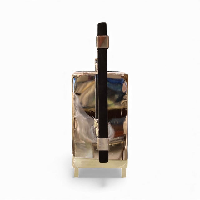 Bauhaus Cubist Silver Teapot by Christopher Dresser, 1800s For Sale - Image 3 of 7