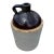 Antique American Salt-Glazed Stoneware Jug With Albany Slip Shoulder, Circa 1890 For Sale