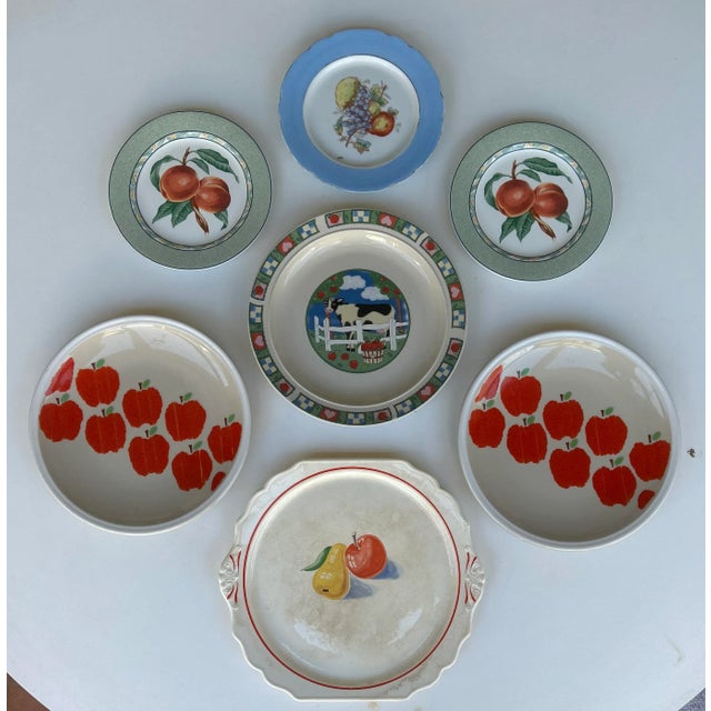 Farm Fresh Fruit Motif Wall Plate Curation- Set of 7 For Sale - Image 9 of 9