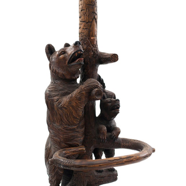 Rustic Black Forest Style '20th Century' Hatrack/Umbrella Stand Chairish