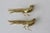 Gold Vintage Italian Decorative Sculptural Goldtone Male Female Pheasants Mid Century-a Pair For Sale - Image 8 of 16
