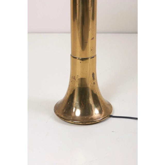 Brass Rhubarb Floor Lamp by Tommaso Barbi, 1970s For Sale - Image 4 of 11